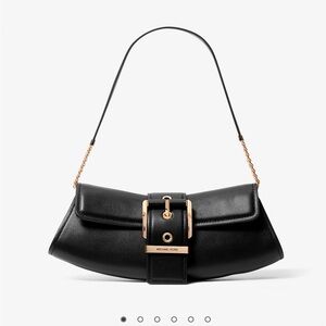 Michael Kors Black Leather Shoulder Bag